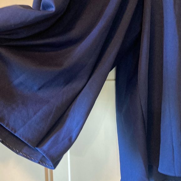 Medium Ambassador Navy Pleated Split Skirt - Picture 5 of 10